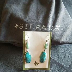 Silpada Turquoise and silver earrings